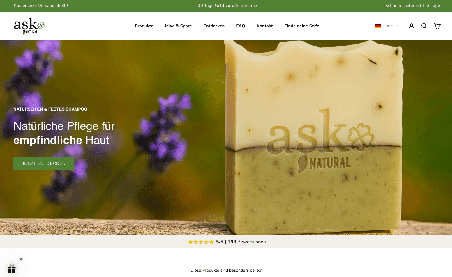 Ask Natural – Naturkosmetik
