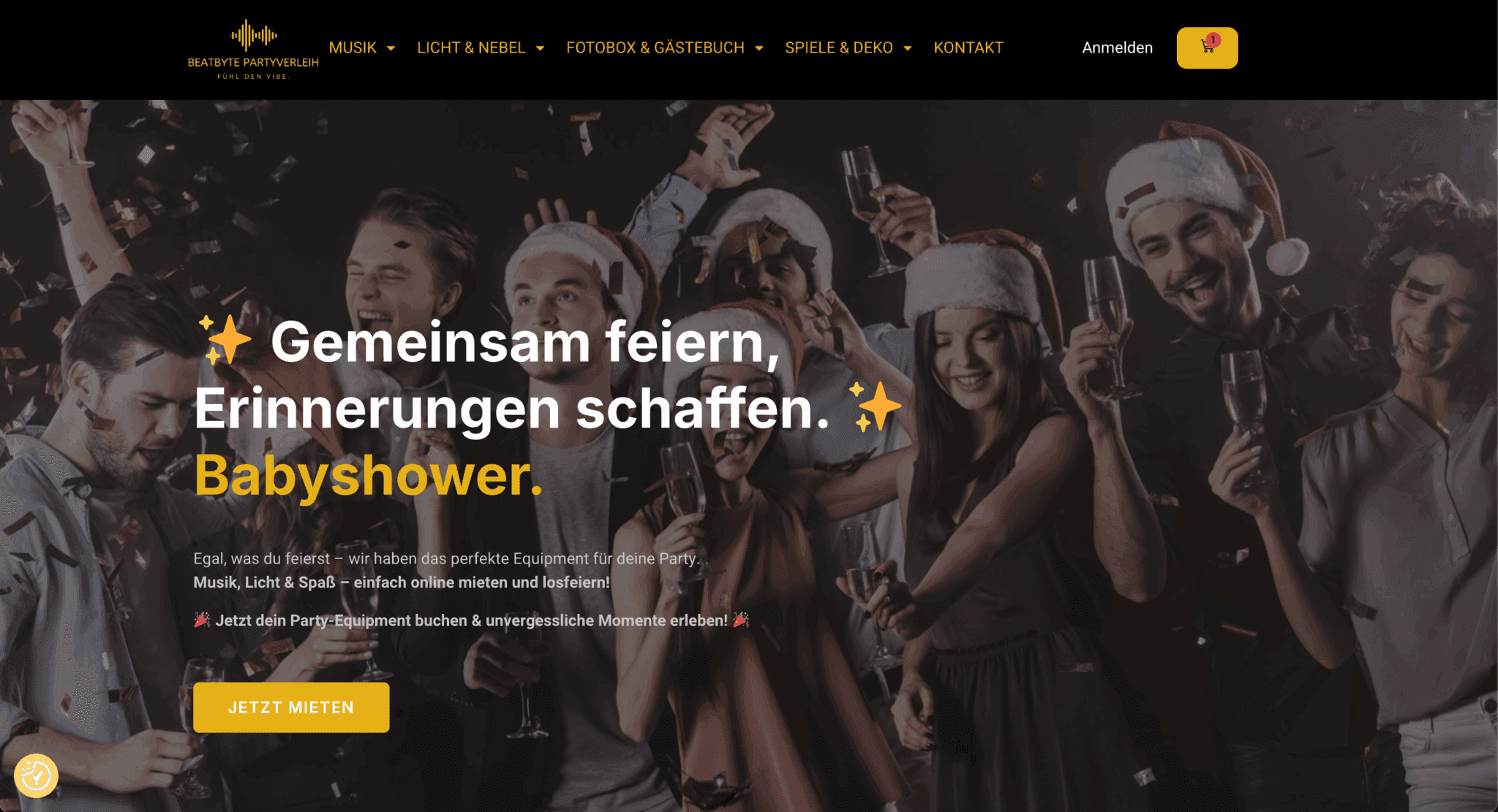 Beatbyte Partyverleih – Buchungssystem