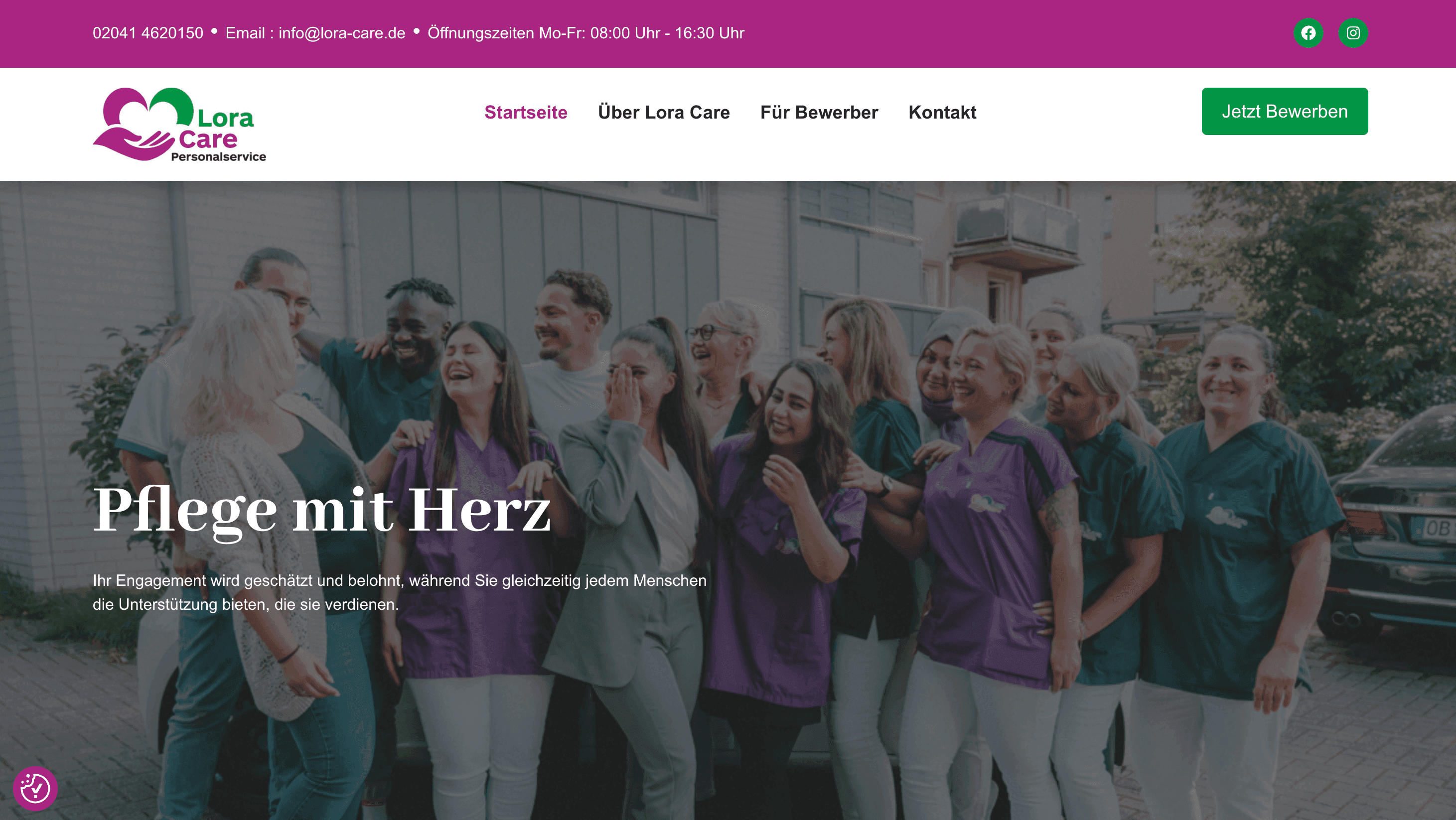 Lora Care – Webdesign