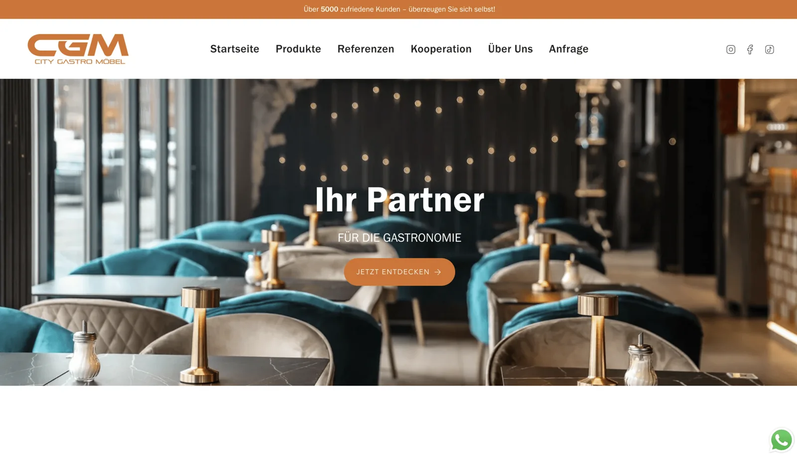 City Gastro Möbel – Custom Shopify