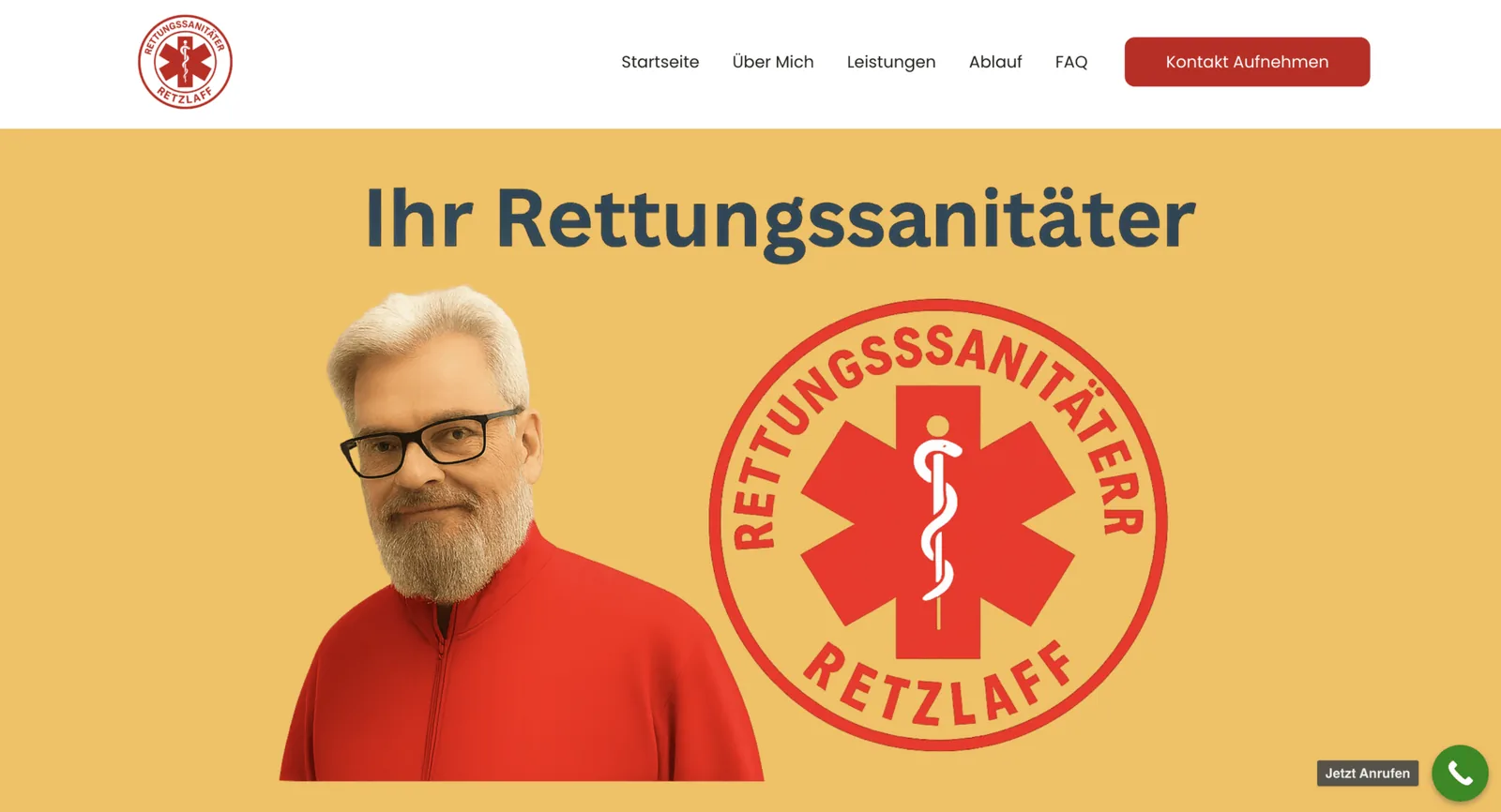 Ihr Rettungssanitäter – Website