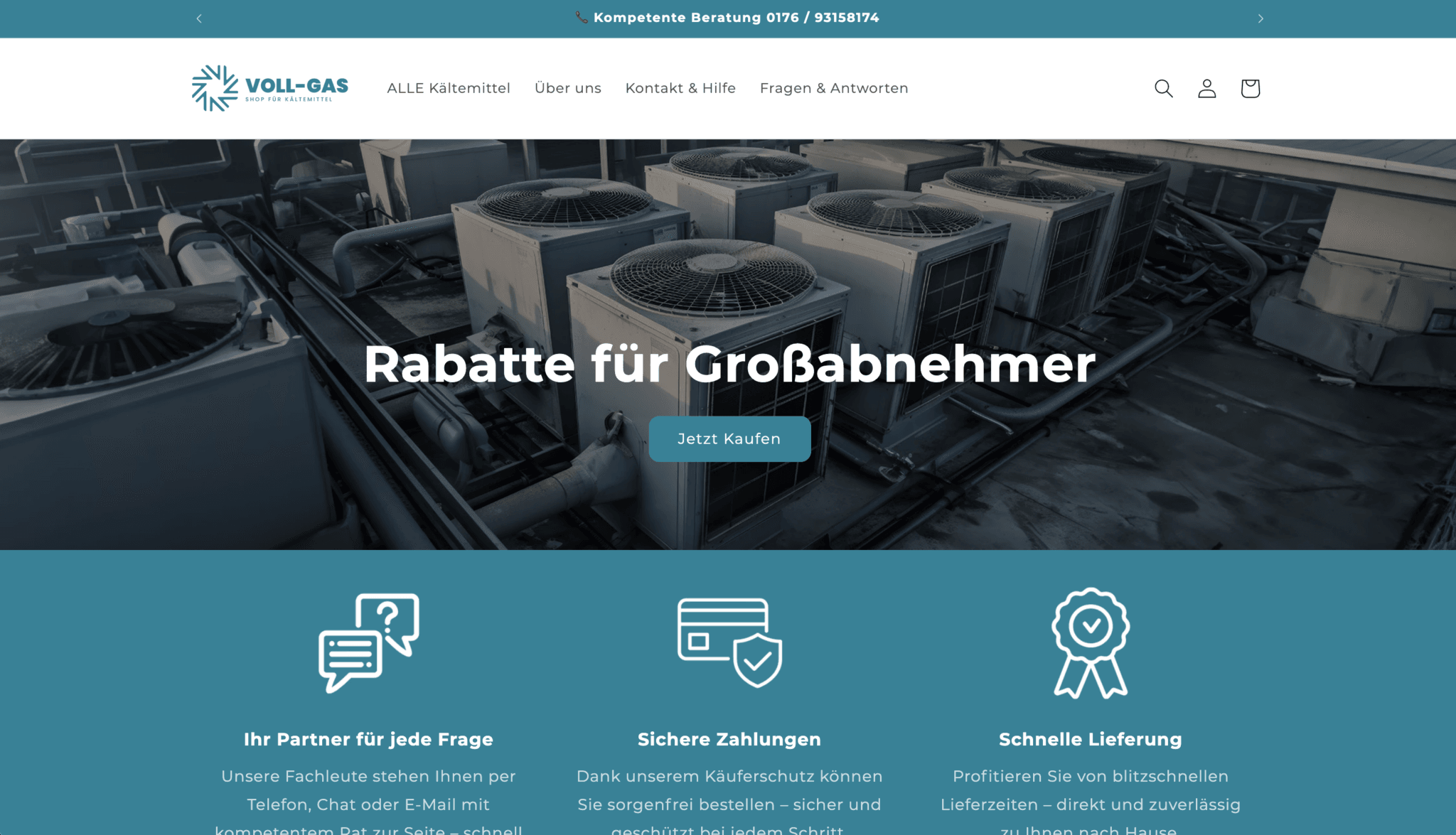 Voll-Gas – Conversion-Optimierung - Shopify-Shop Relaunch mit optimierten Produktseiten